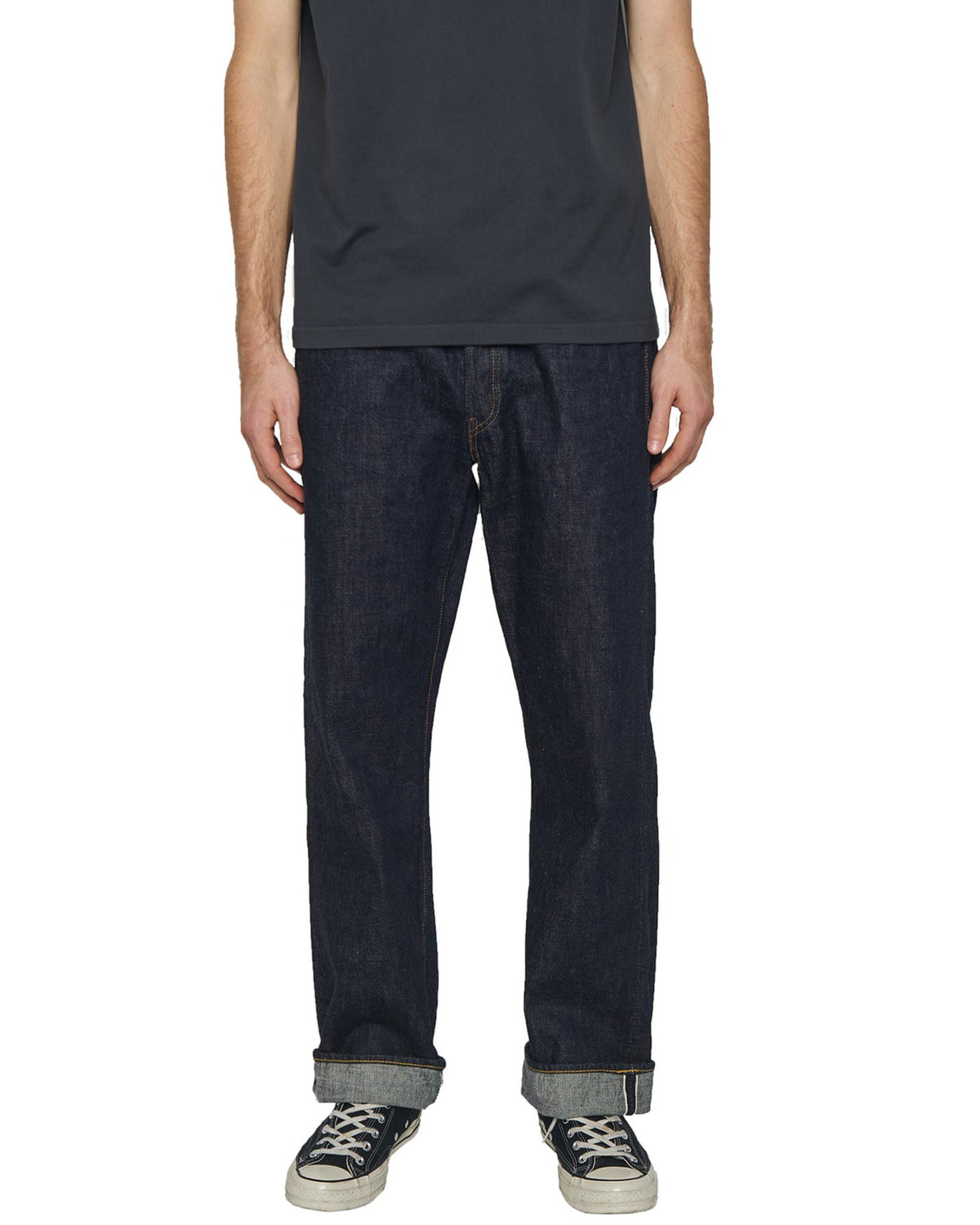Fullcount 0105W 13.7oz Selvedge Wide Fit Mens Jeans - Indigo Onewash | Fullcount Jeans | JEANSTORE