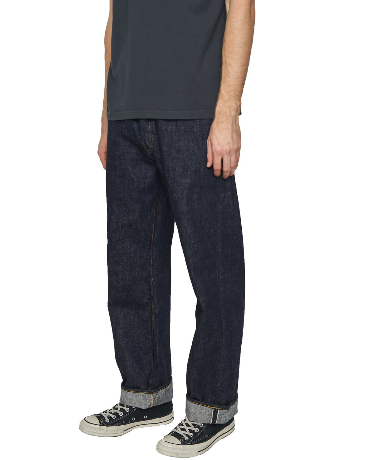 Fullcount 0105W 13.7oz Selvedge Wide Fit Mens Jeans - Indigo Onewash | Fullcount Jeans | JEANSTORE