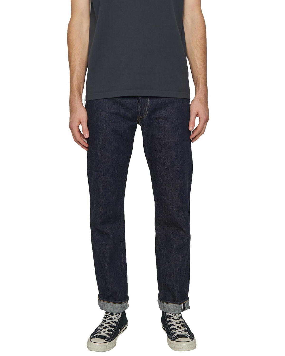 Fullcount 1108W 13.7oz Selvedge Slim Straight Mens Jeans - Indigo Onewash | Fullcount Jeans | JEANSTORE