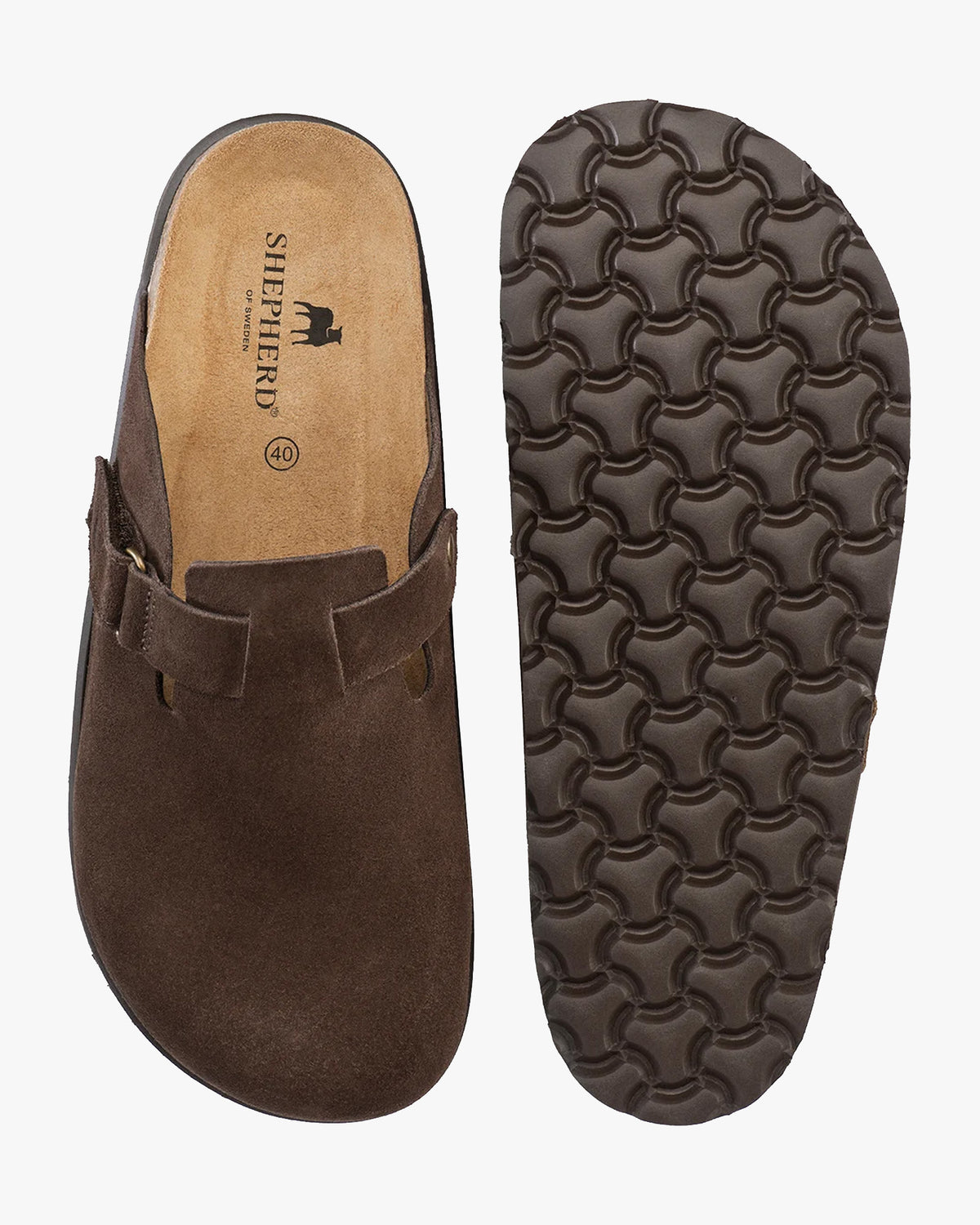 Shepherd® Of Sweden Roma Slip-On Clog - Brown Suede