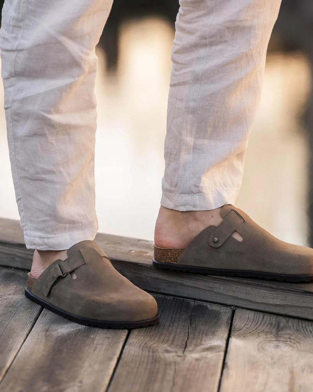 Shepherd® Of Sweden Roma Slip-On Clog - Taupe Suede