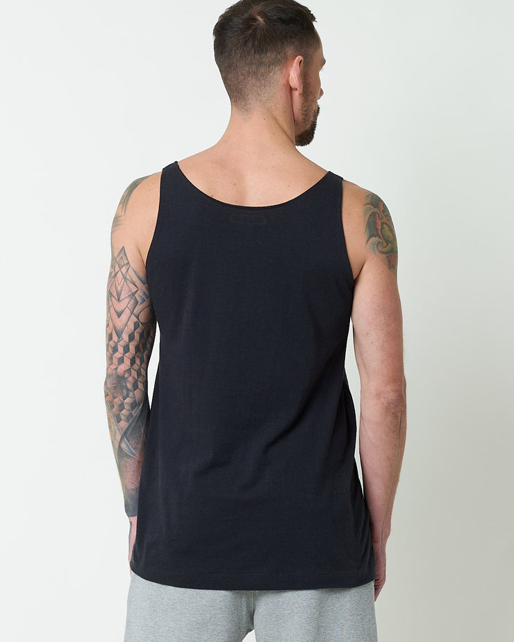 Merz B Schwanen Good Originals 136 5.5oz Loopwheeled Singlet - Charcoal