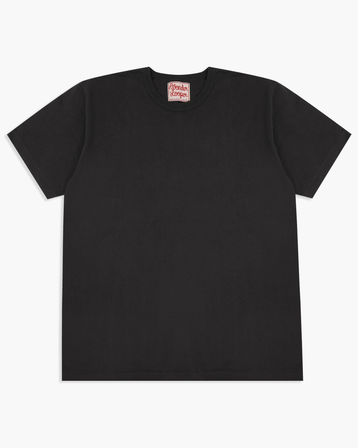 Wonder Looper 409gsm Double Heavyweight T Shirt - Black | Wonder Looper T Shirts | JEANSTORE