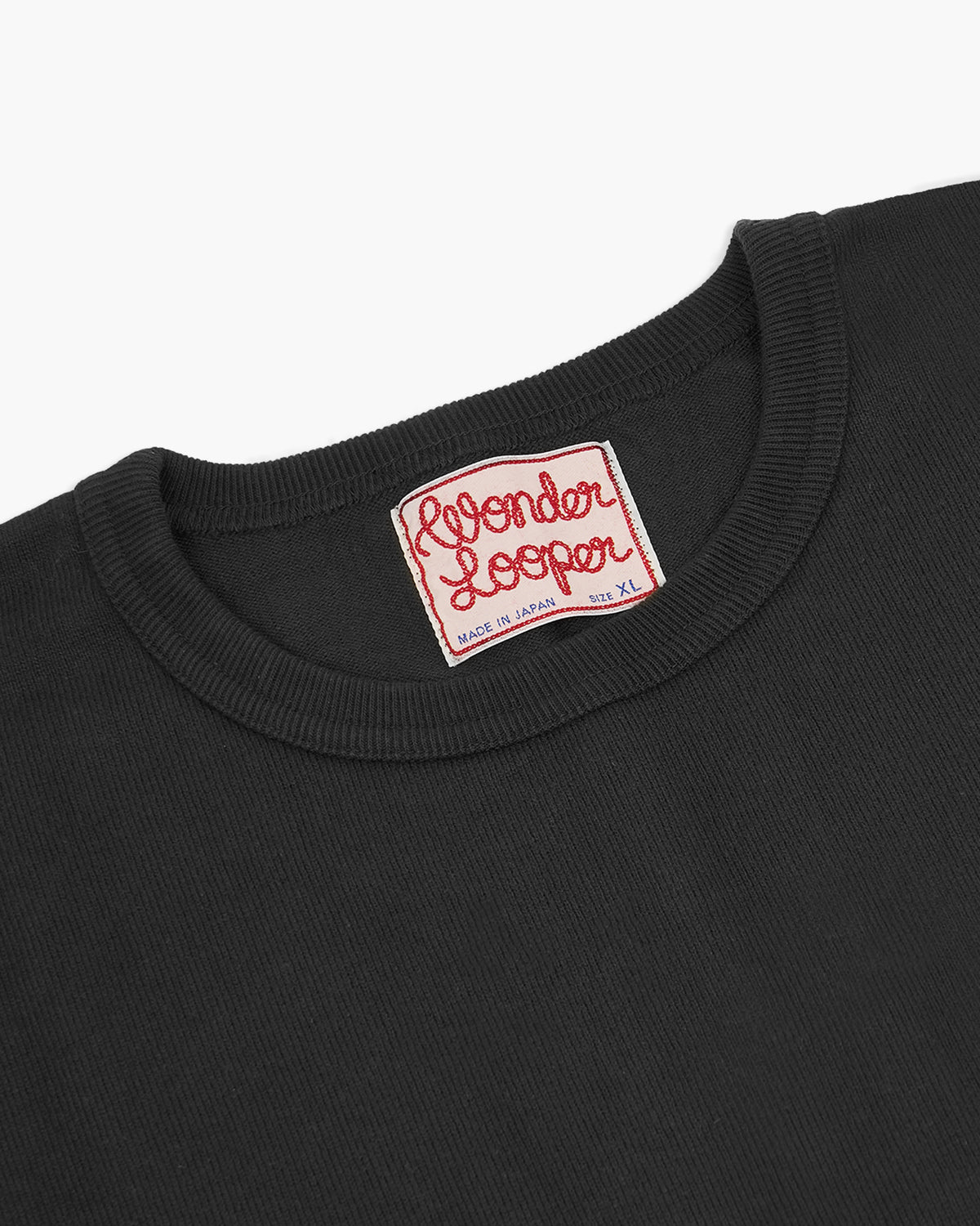 Wonder Looper 409gsm Double Heavyweight T Shirt - Black | Wonder Looper T Shirts | JEANSTORE