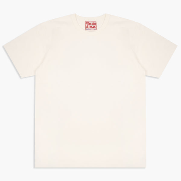 Wonder Looper 409gsm Double Heavyweight T Shirt - White | Wonder Looper T Shirts | JEANSTORE