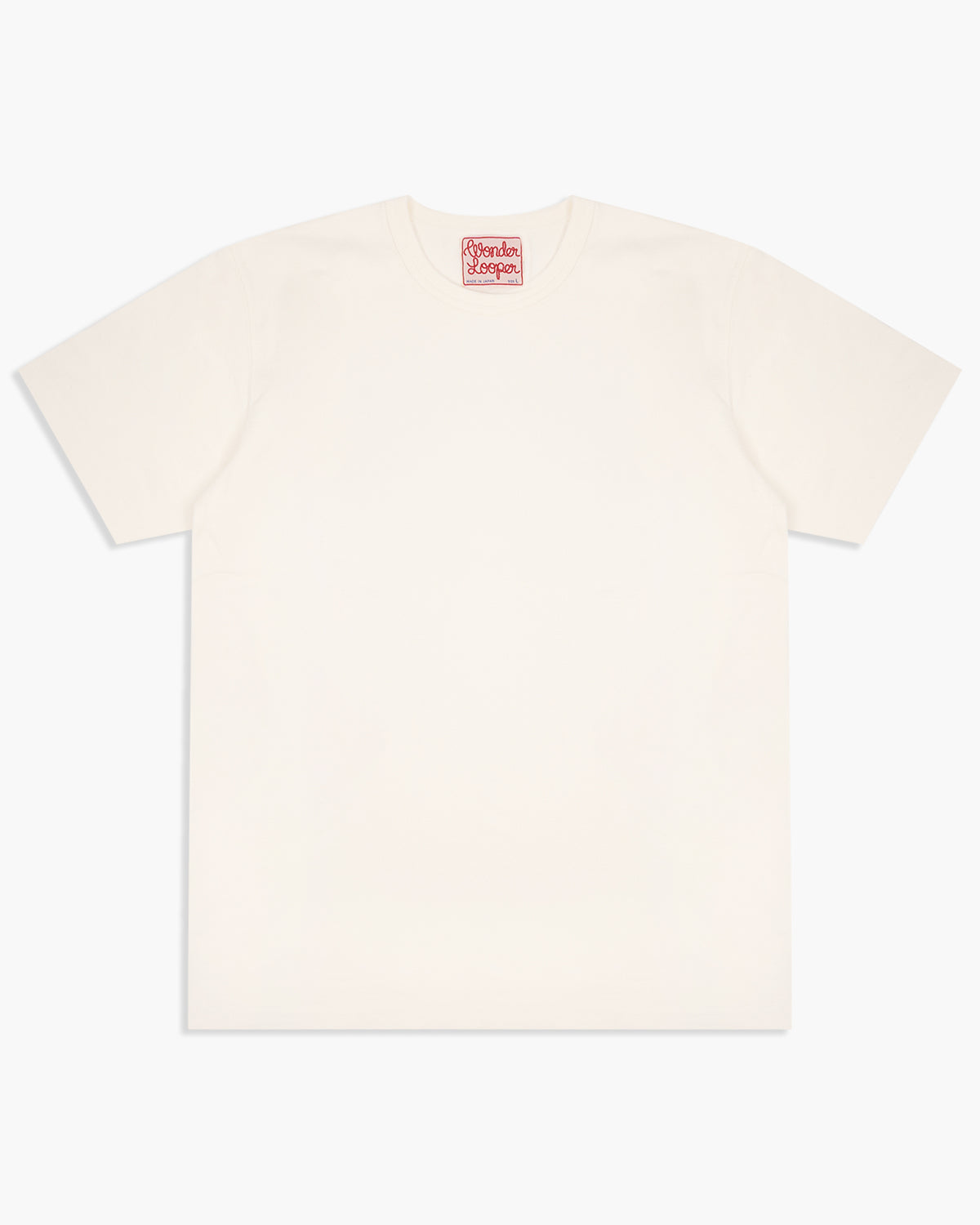Wonder Looper 409gsm Double Heavyweight T Shirt - White | Wonder Looper T Shirts | JEANSTORE