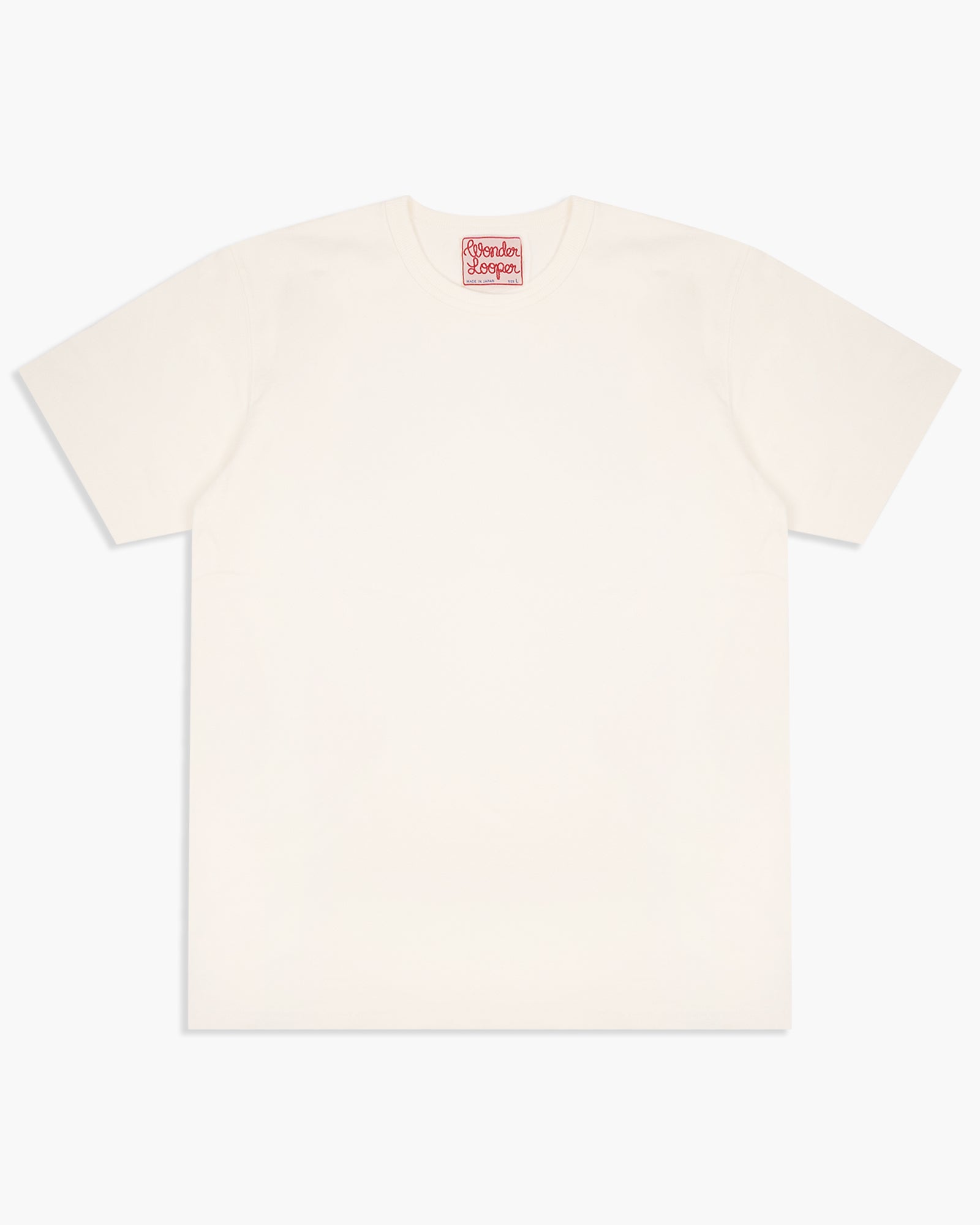Wonder Looper 409gsm Double Heavyweight T Shirt - White | Wonder Looper T Shirts | JEANSTORE