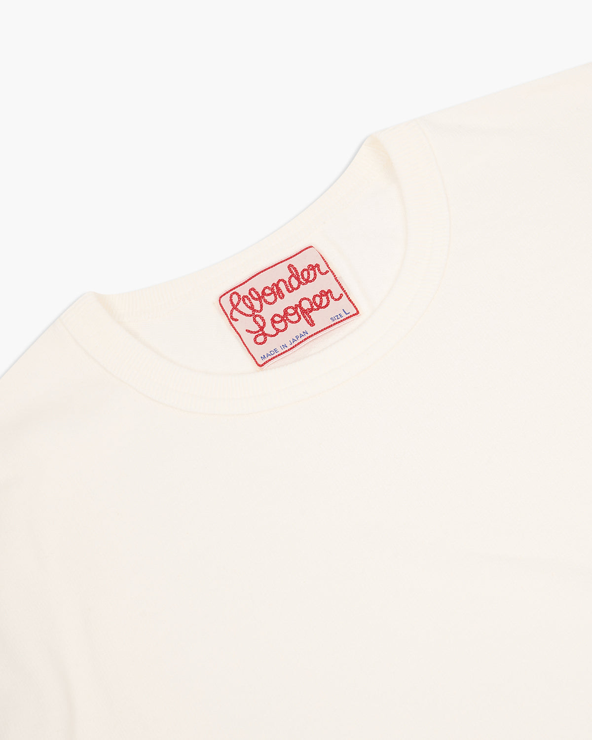 Wonder Looper 409gsm Double Heavyweight T Shirt - White | Wonder Looper T Shirts | JEANSTORE
