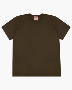 Wonder Looper 409gsm Double Heavyweight T Shirt - Khaki Green