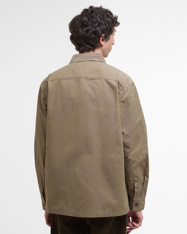 Barbour Heritage Silverbay Oversized Twill Overshirt - British Khaki