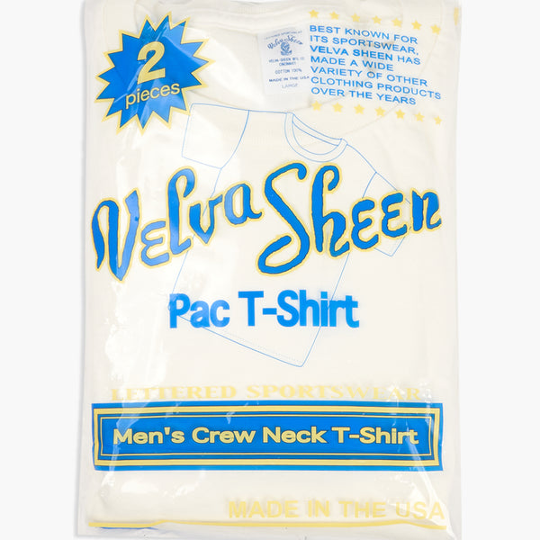 Velva Sheen 2-Pack S/S Crew Neck Tees - White | Velva Sheen T Shirts | JEANSTORE