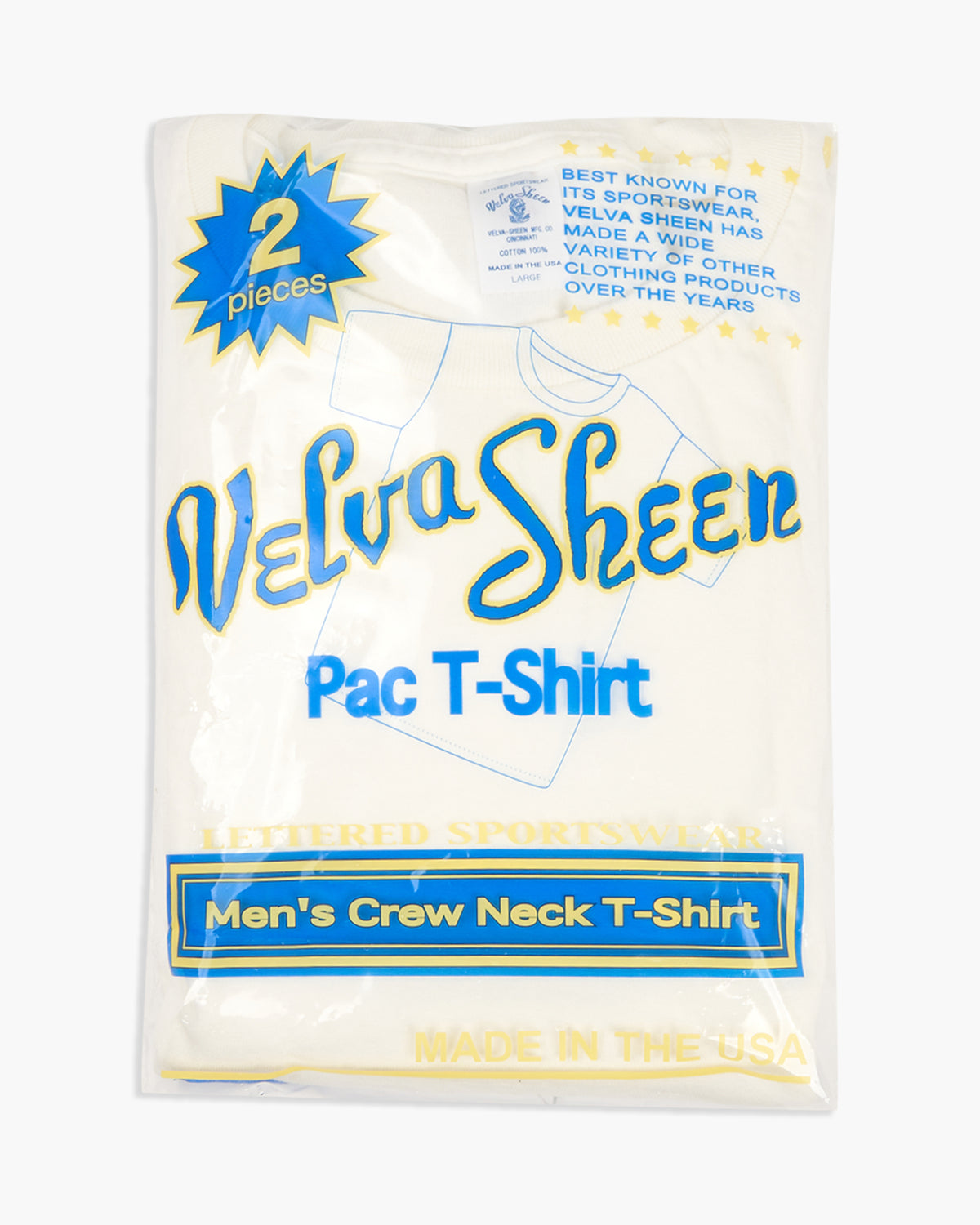 Velva Sheen 2-Pack S/S Crew Neck Tees - White | Velva Sheen T Shirts | JEANSTORE