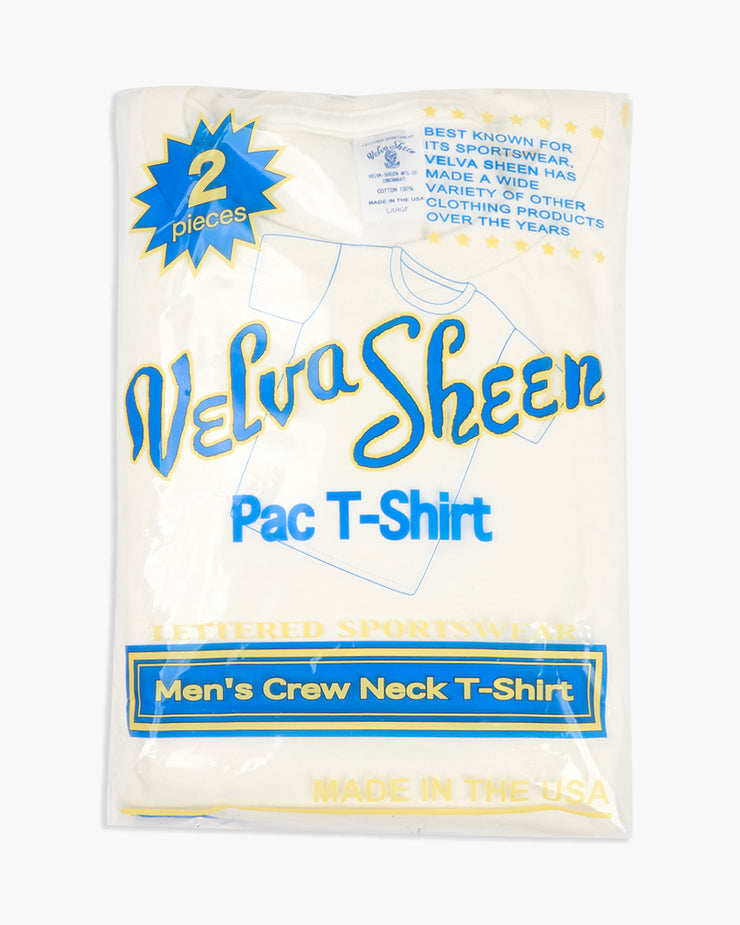 Velva Sheen 2-Pack S/S Crew Neck Tees - White