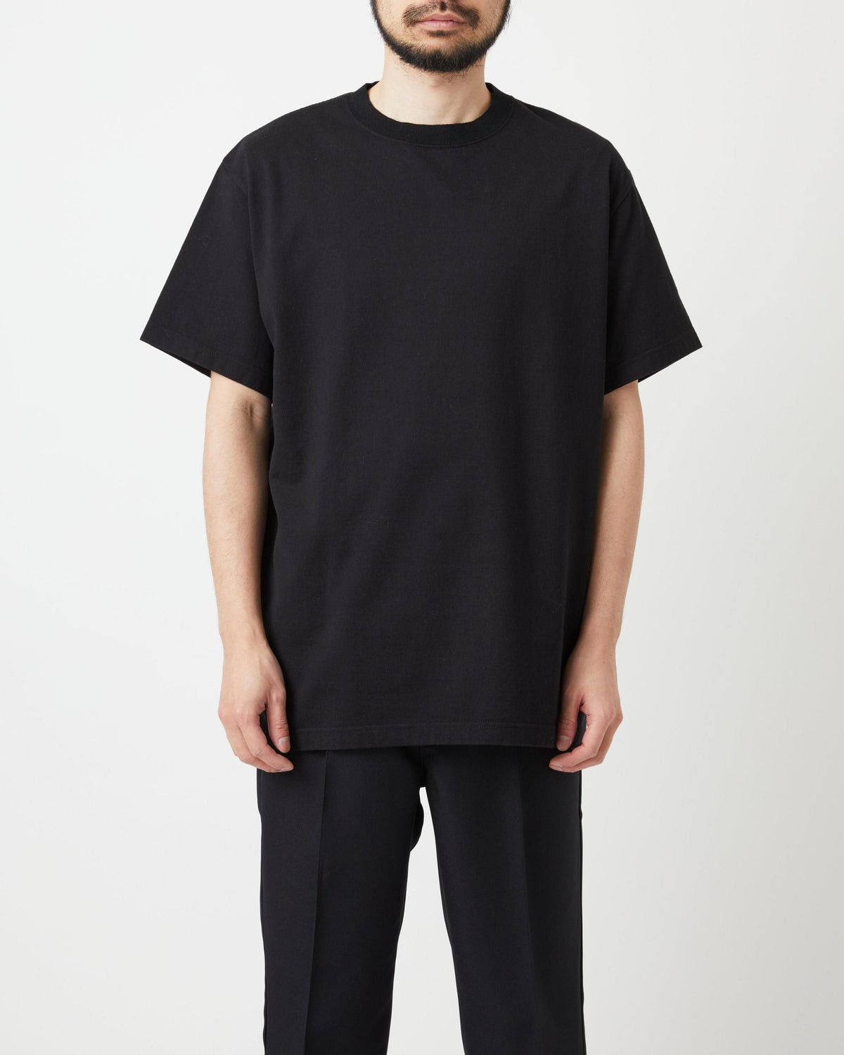 Yonetomi New Basic Tee - Black | Yonetomi T Shirts | JEANSTORE
