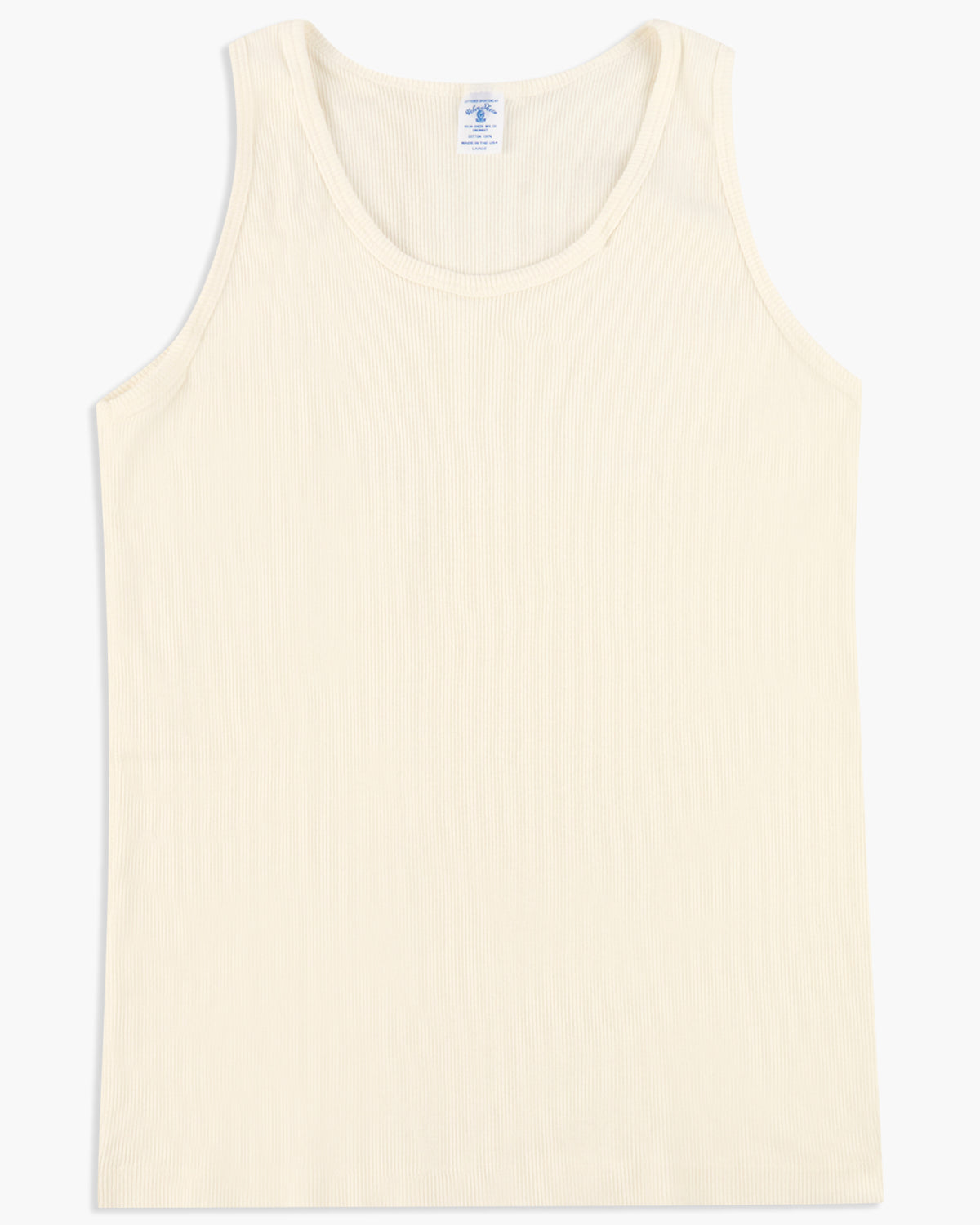 Velva Sheen 1-Pack Rib Tank Top - White | Velva Sheen T Shirts | JEANSTORE