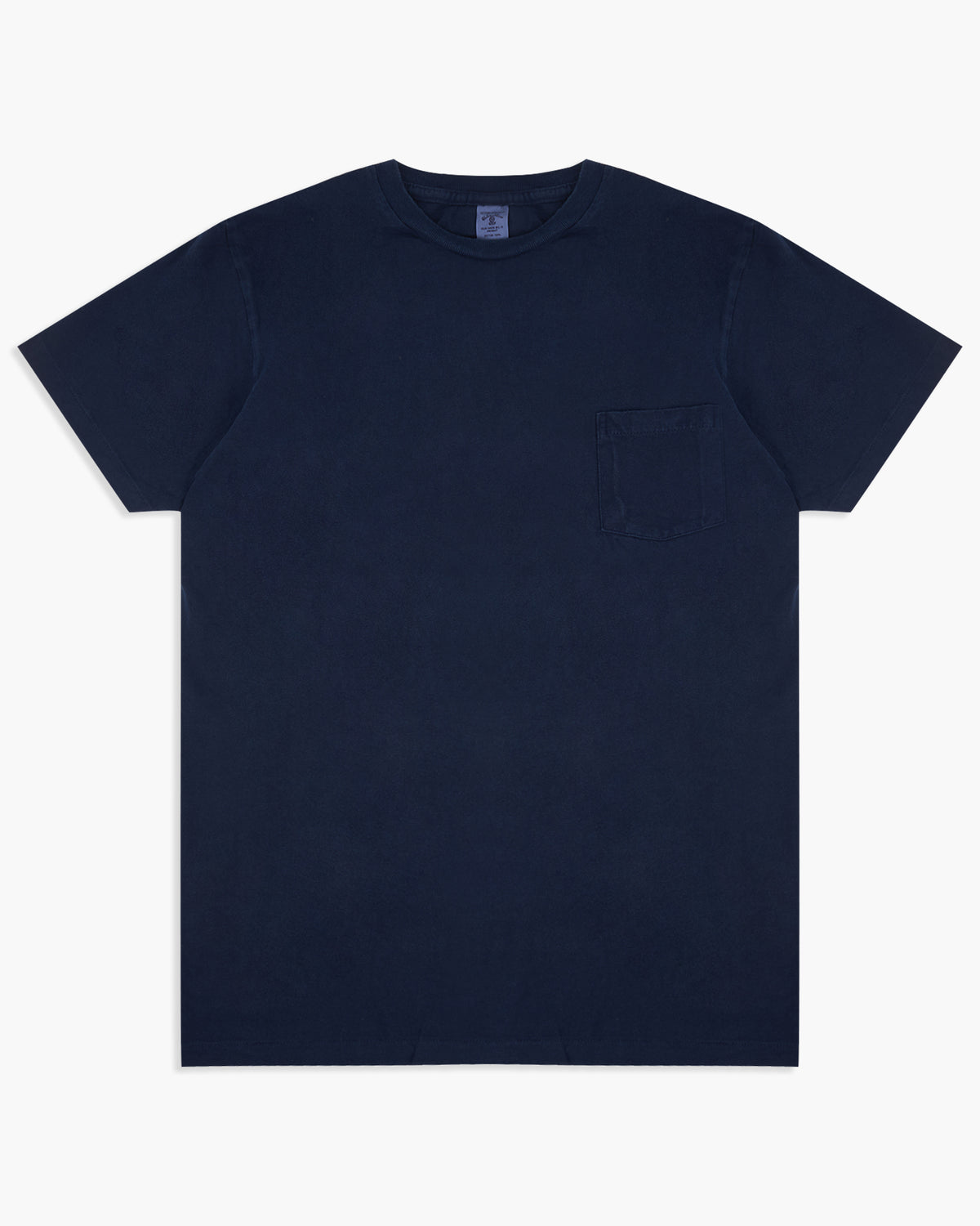 Velva Sheen Natural Indigo Dye Pocket Tee - Blue Indigo | Velva Sheen T Shirts | JEANSTORE