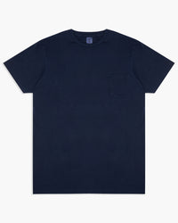 Velva Sheen Natural Indigo Dye Pocket Tee - Blue Indigo | Velva Sheen T Shirts | JEANSTORE