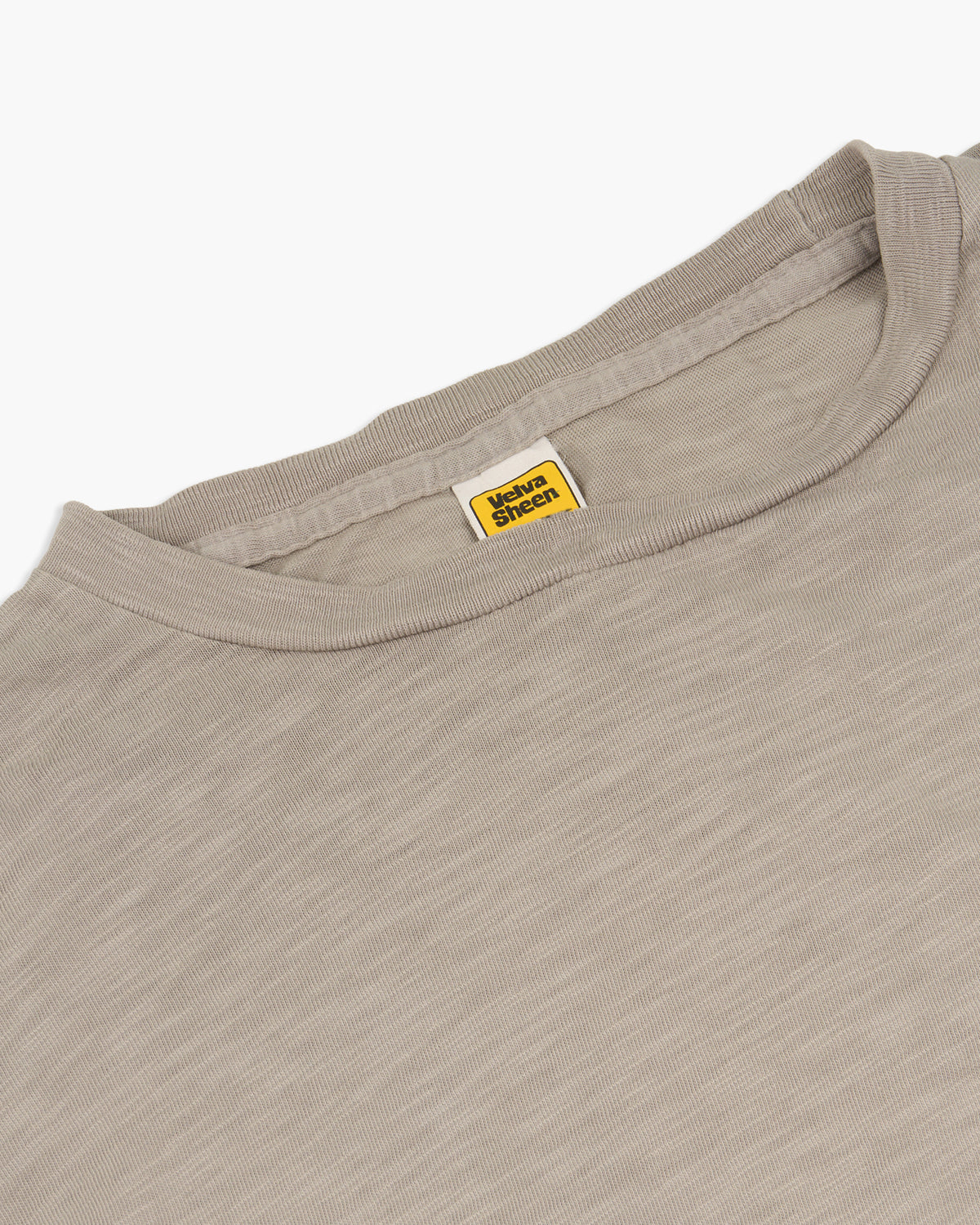 Velva Sheen Rolled S/S Regular Tee - Grey | Velva Sheen T Shirts | JEANSTORE