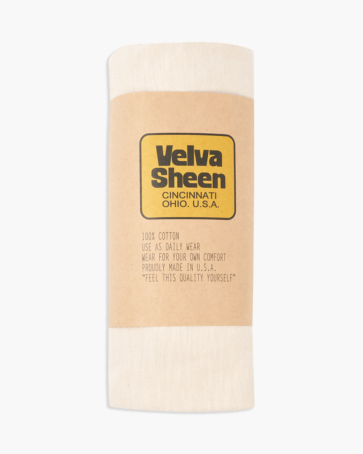 Velva Sheen Rolled S/S Regular Tee - Oatmilk | Velva Sheen T Shirts | JEANSTORE