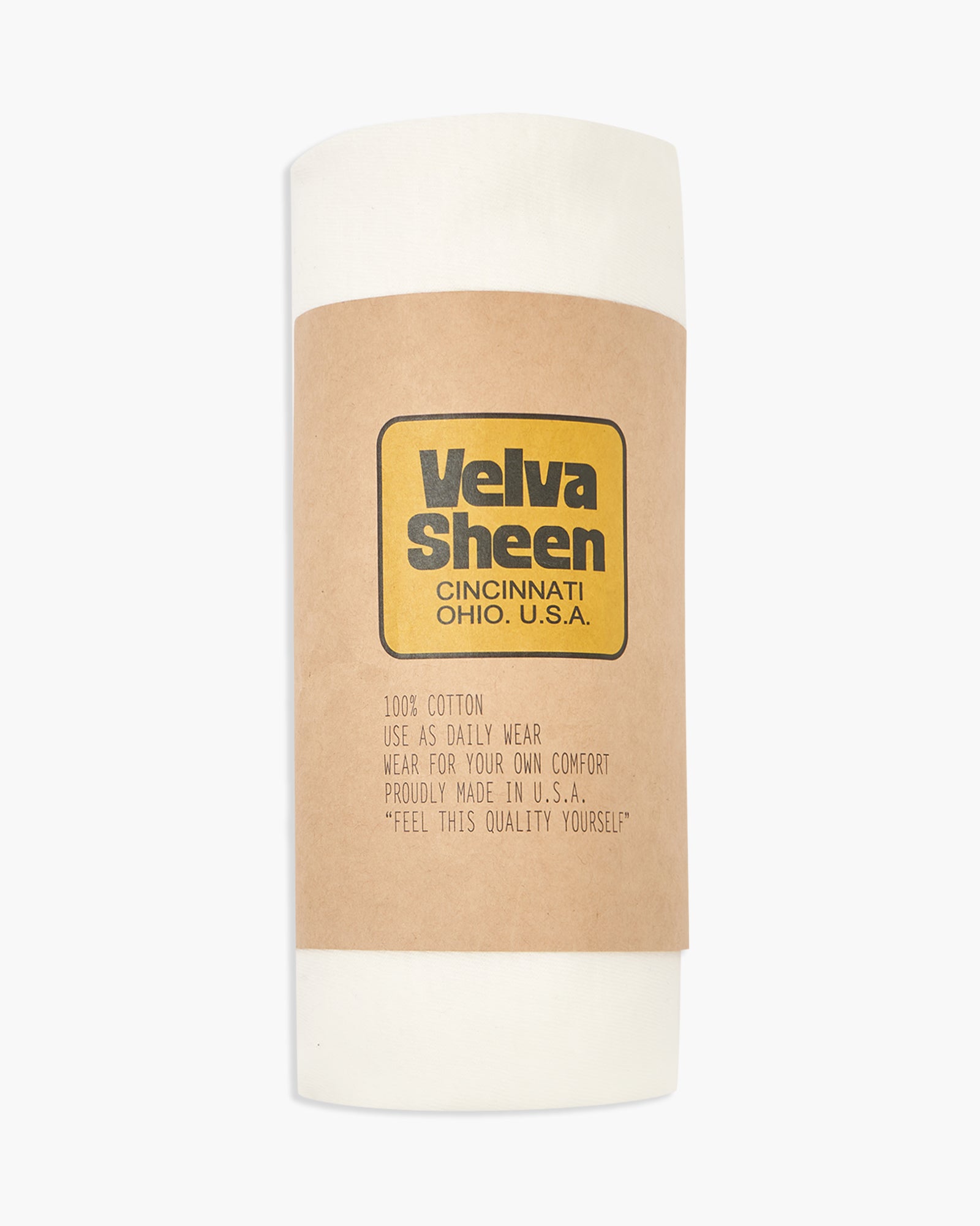 Velva Sheen Rolled S/S Regular Tee - White | Velva Sheen T Shirts | JEANSTORE