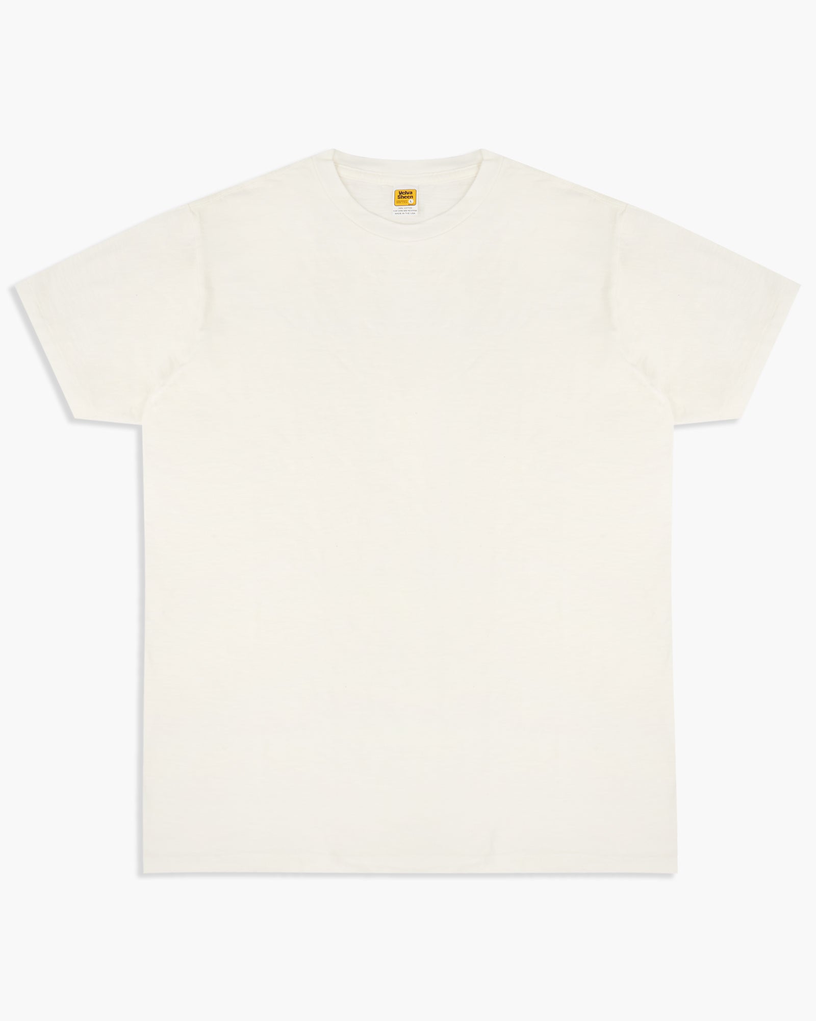 Velva Sheen Rolled S/S Regular Tee - White | Velva Sheen T Shirts | JEANSTORE