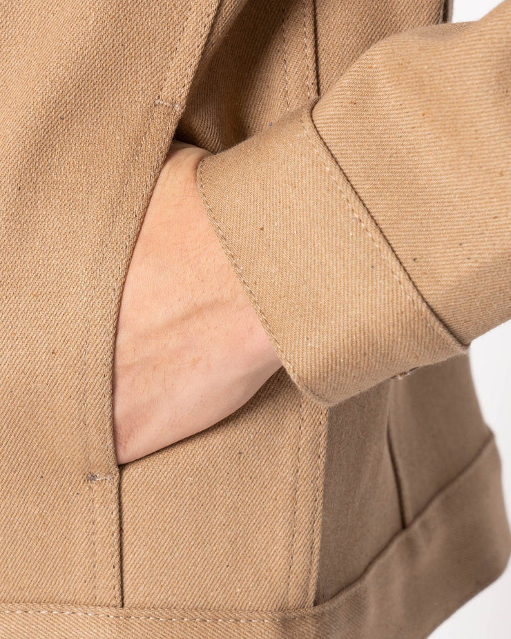 Naked & Famous Denim Jacket - Brown Fox Selvedge