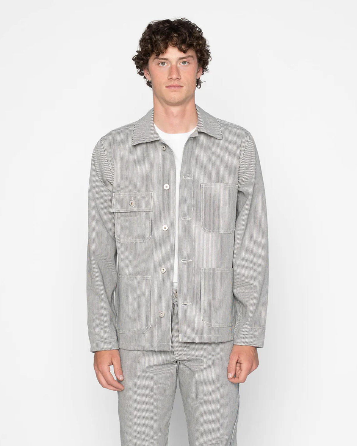 Naked & Famous Denim Chore Coat - Hickory Selvedge