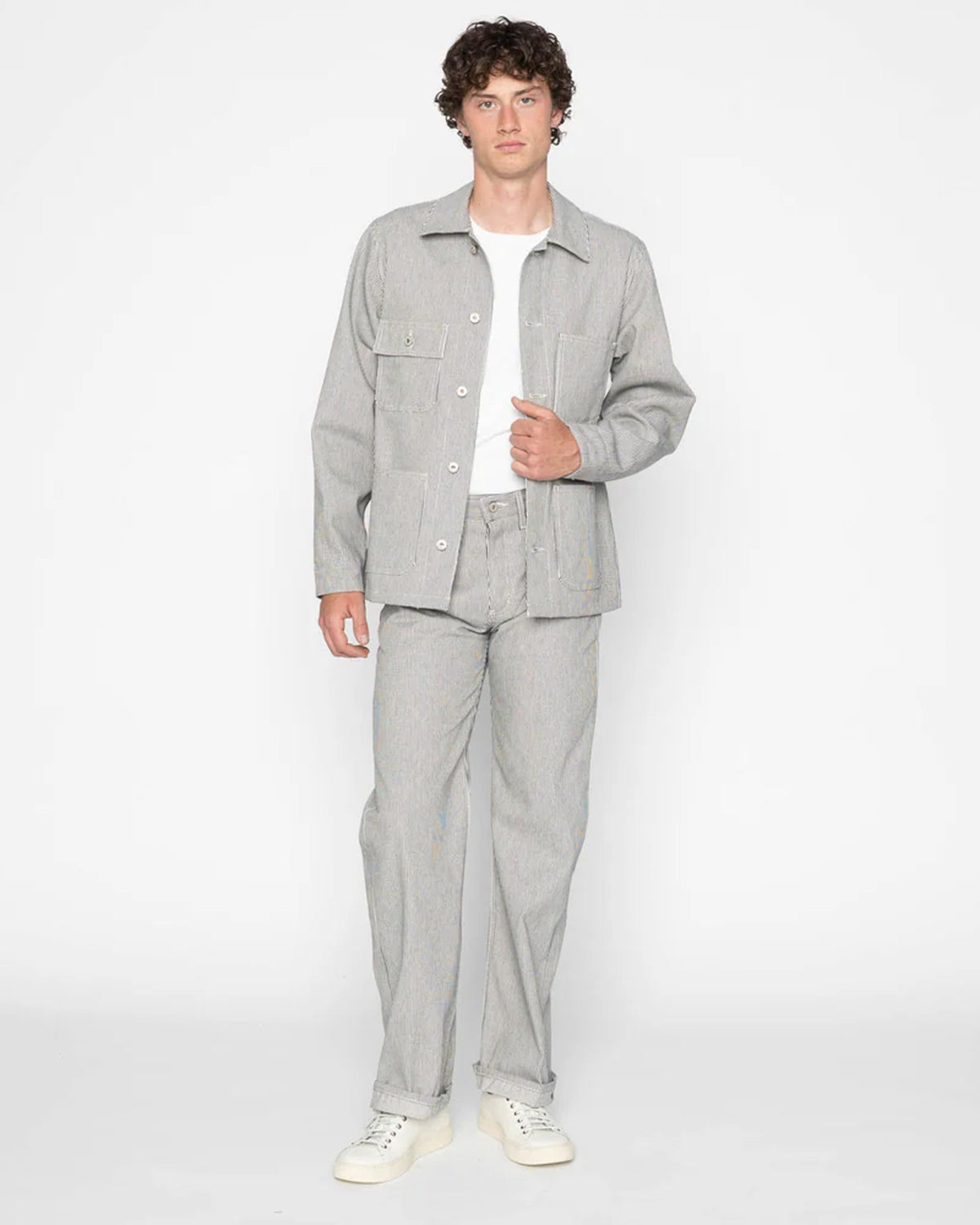Naked & Famous Denim Chore Coat - Hickory Selvedge