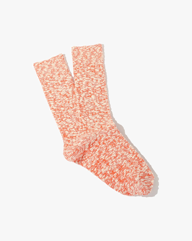 Anonymous Ism Lightweight Slub Crew Socks - Orange