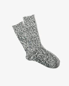 Anonymous Ism Lightweight Slub Crew Socks - Moss