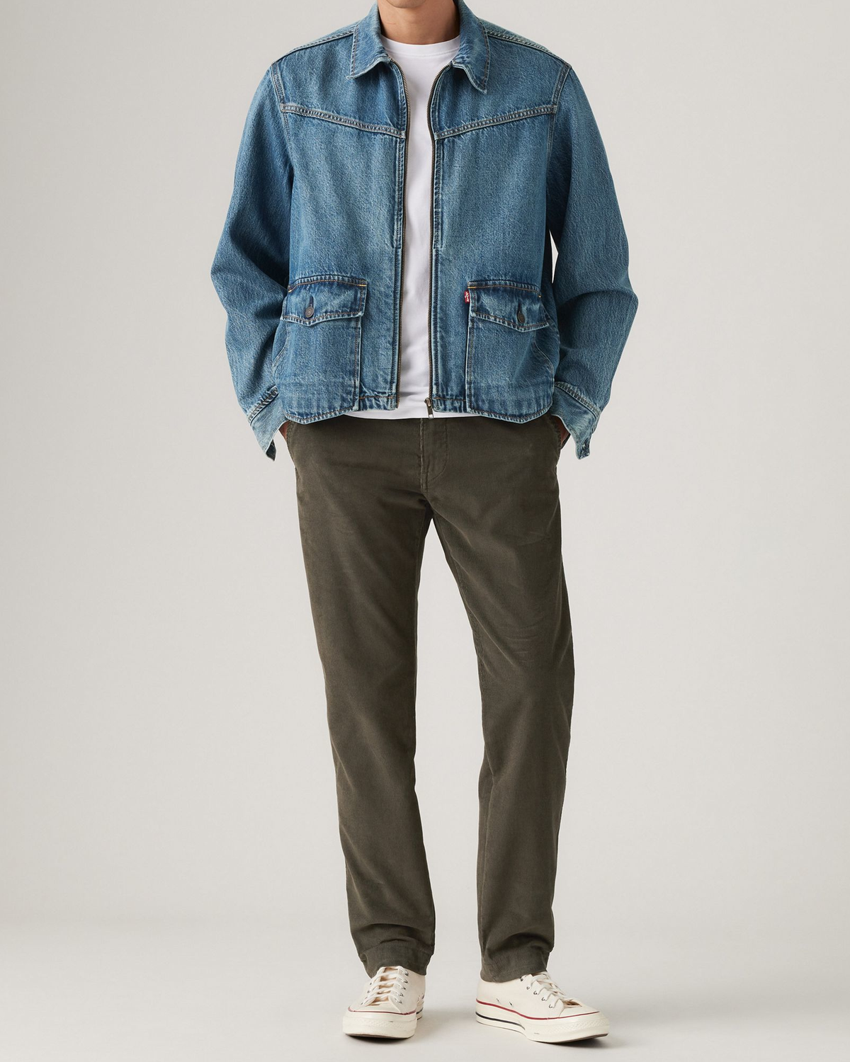 Levi's® XX Chino Standard II Regular Tapered Mens Cords - Black Olive
