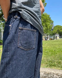 Graph Zero Easy 5-Pocket Selvedge Pants - Herringbone Stripe