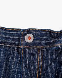 Graph Zero Easy 5-Pocket Selvedge Pants - Herringbone Stripe