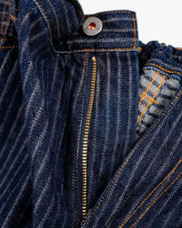 Graph Zero Easy 5-Pocket Selvedge Pants - Herringbone Stripe