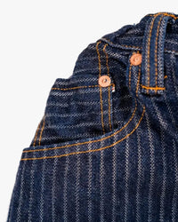 Graph Zero Easy 5-Pocket Selvedge Pants - Herringbone Stripe