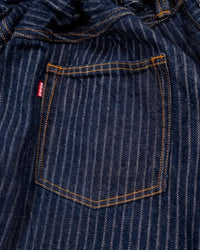 Graph Zero Easy 5-Pocket Selvedge Pants - Herringbone Stripe