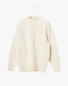 トップス Yonetomi WAVE COTTON KNIT PULLOVER BLACK WAVE COTTON KNIT PULLOVER〈SOLID〉 - Yonetomi STORE ONLINE