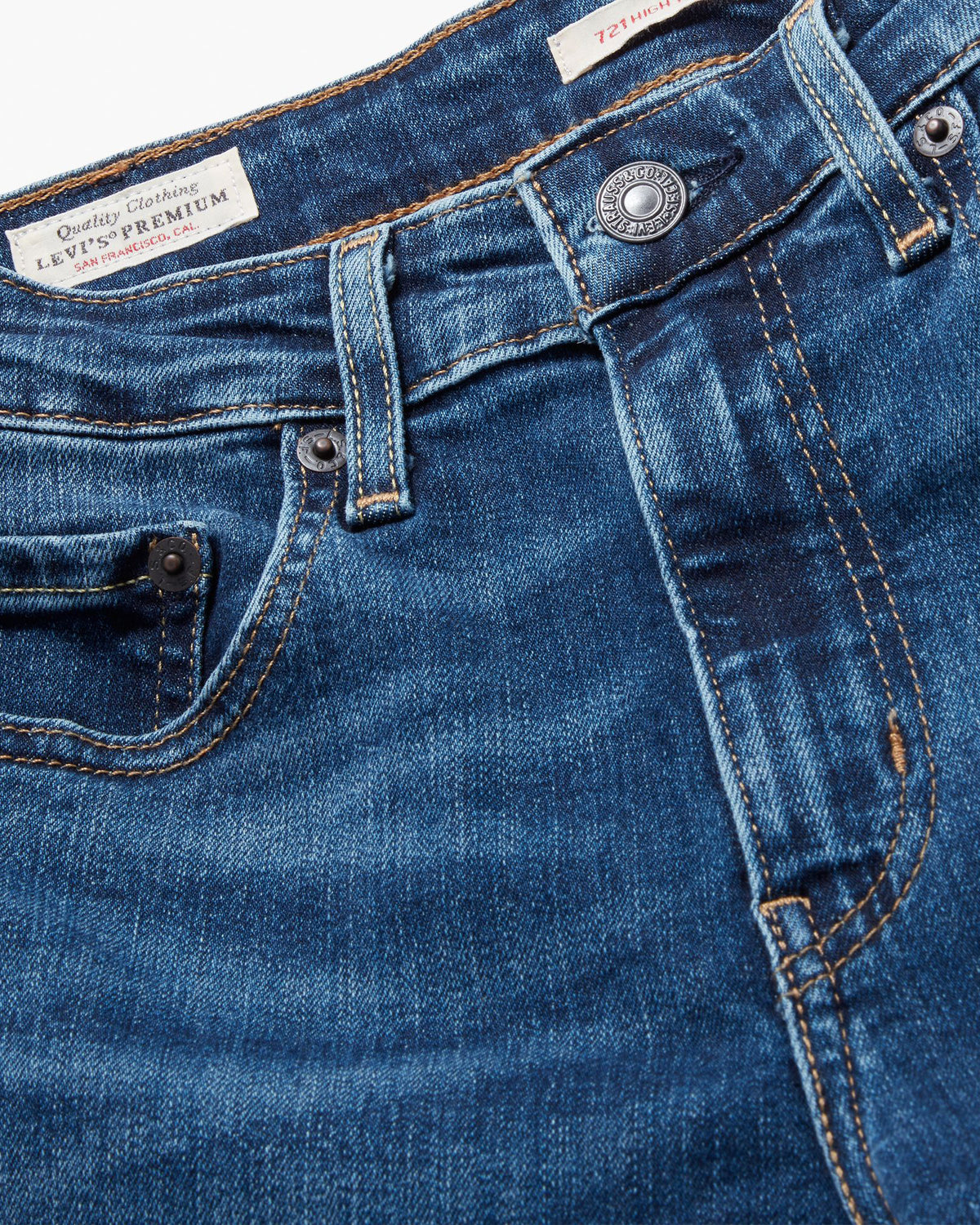 Levi's® Womens 721 High Rise Skinny Jeans - Blue Wave Dark | Levi's® Jeans | JEANSTORE