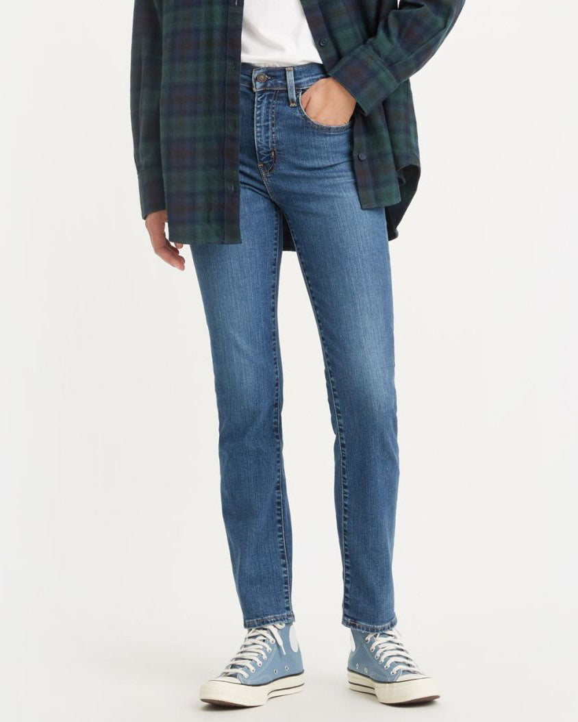 Levi's® Womens 724 High Rise Straight Leg Jeans - Blue Wave Mid | Levi's® Jeans | JEANSTORE