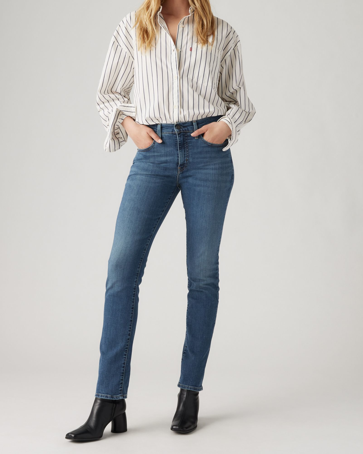 Levi's® Womens 724 High Rise Straight Leg Jeans - Blue Wave Dark | Levi's® Jeans | JEANSTORE