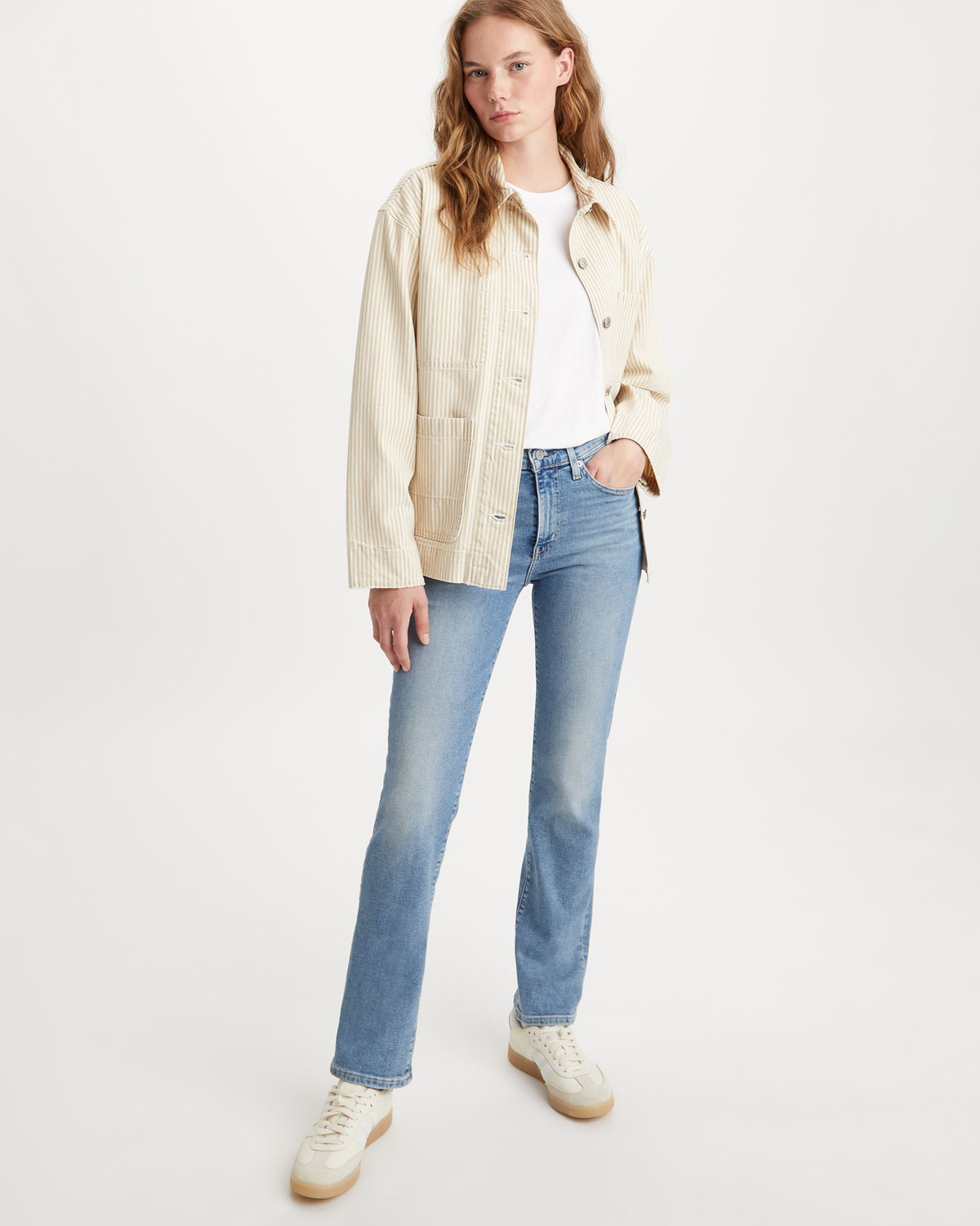 Levi's® Womens 724 High Rise Straight Leg Jeans - Blue Wave Light | Levi's® Jeans | JEANSTORE