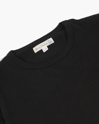 Merz b. Schwanen Good Originals 4.6oz 1950s L/S Loopwheeled Tee - Deep Black | Merz b. Schwanen T Shirts | JEANSTORE