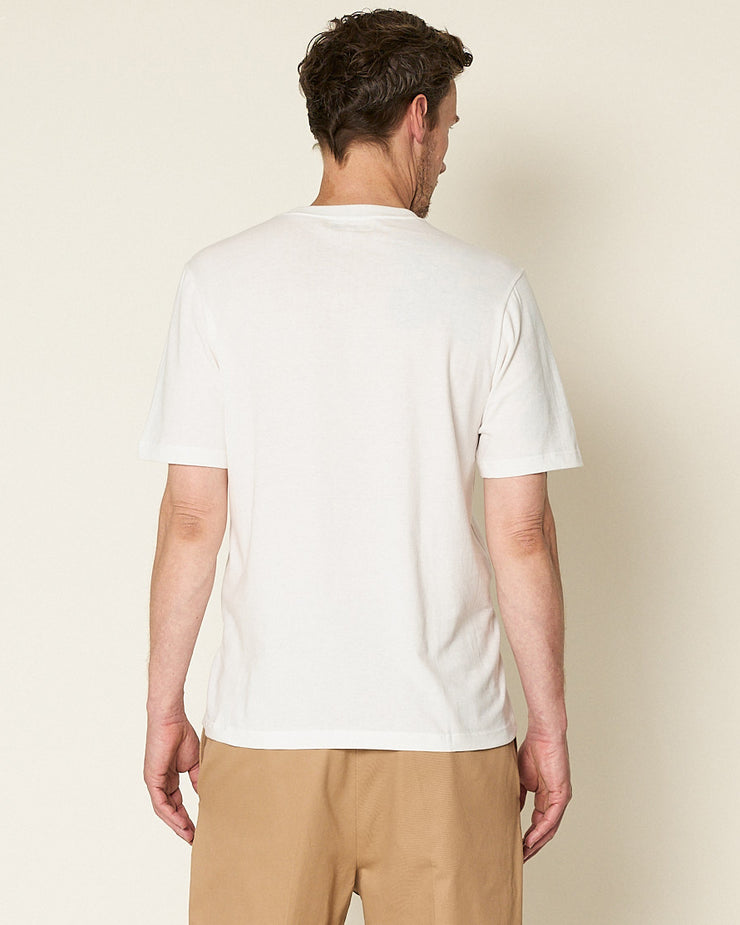 Merz B Schwanen Good Originals 1940sP 5.5oz Loopwheeled Pocket Tee - White