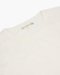 Merz b. Schwanen Good Originals 4.6oz 1950s L/S Loopwheeled Tee - White | Merz b. Schwanen T Shirts | JEANSTORE