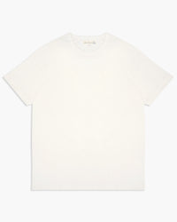 Merz b. Schwanen 4.6oz 1950s Loopwheeled Tee - White | Merz b. Schwanen T Shirts | JEANSTORE