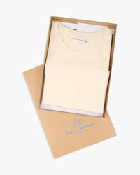 Merz b. Schwanen 4.6oz 1950s Loopwheeled Tee - Nature | Merz b. Schwanen T Shirts | JEANSTORE