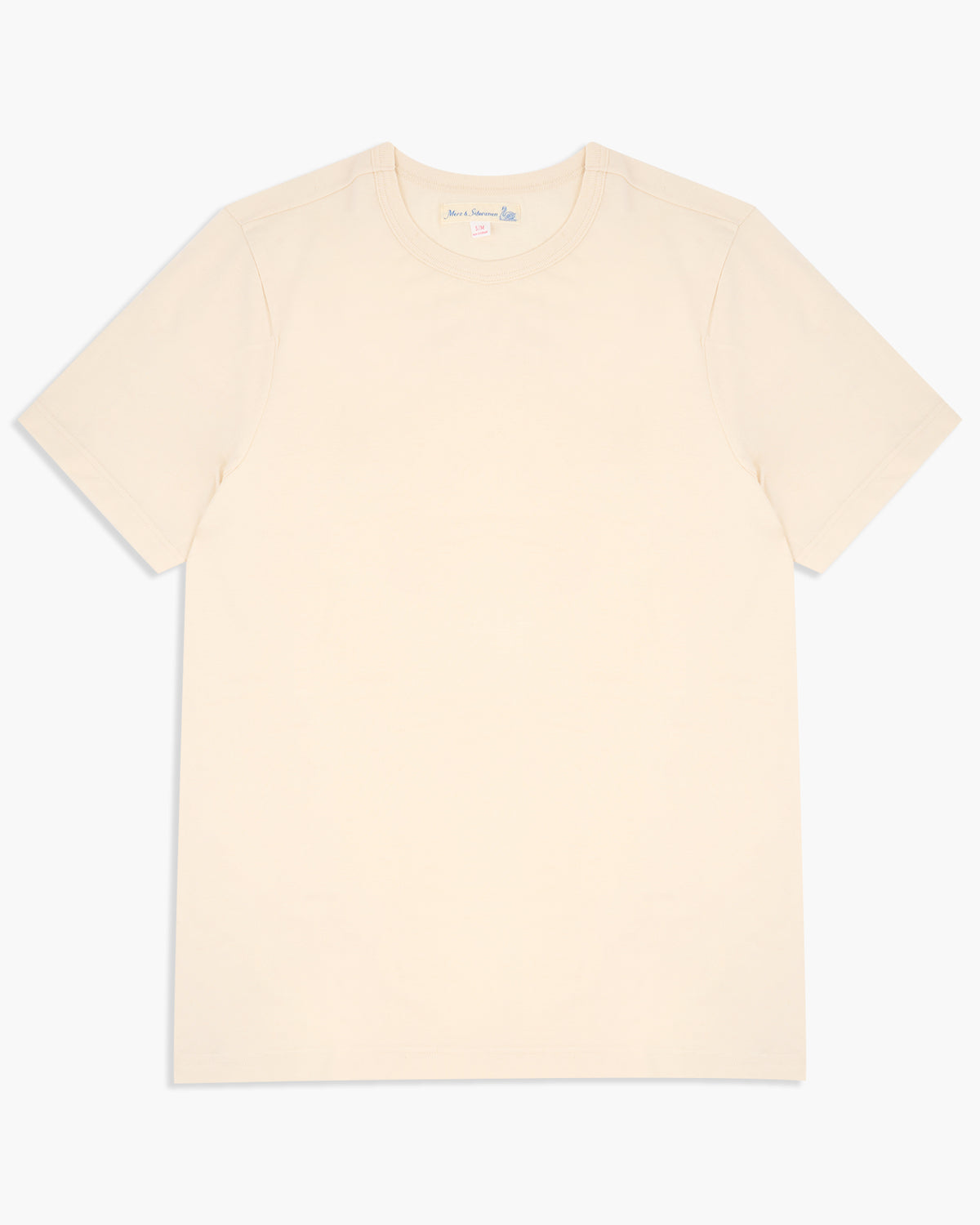 Merz b. Schwanen 4.6oz 1950s Loopwheeled Tee - Nature | Merz b. Schwanen T Shirts | JEANSTORE