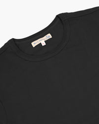 Merz b. Schwanen 4.6oz 1950s Loopwheeled Tee - Deep Black | Merz b. Schwanen T Shirts | JEANSTORE
