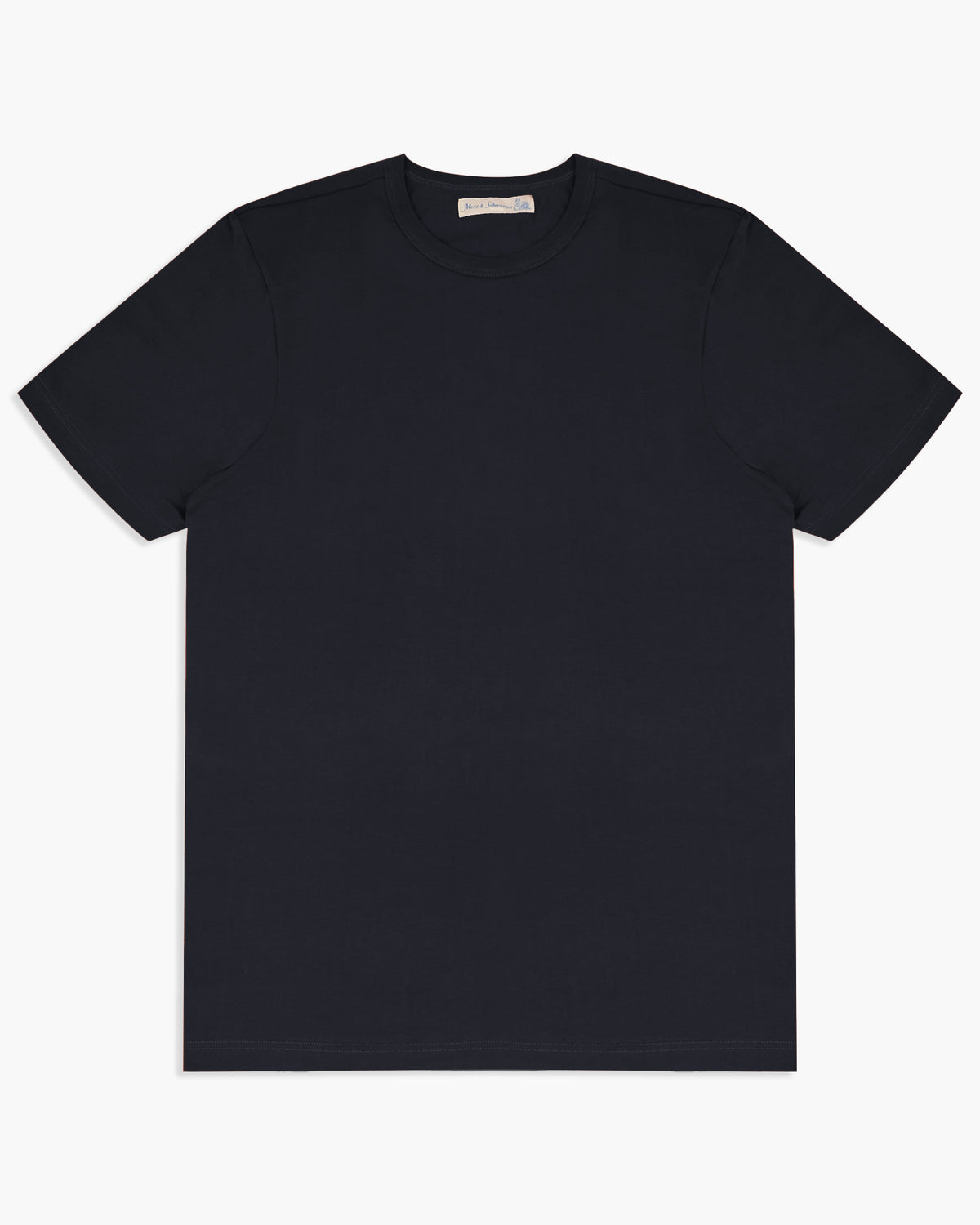 Merz b. Schwanen 4.6oz 1950s Loopwheeled Tee - Ink Blue | Merz b. Schwanen T Shirts | JEANSTORE