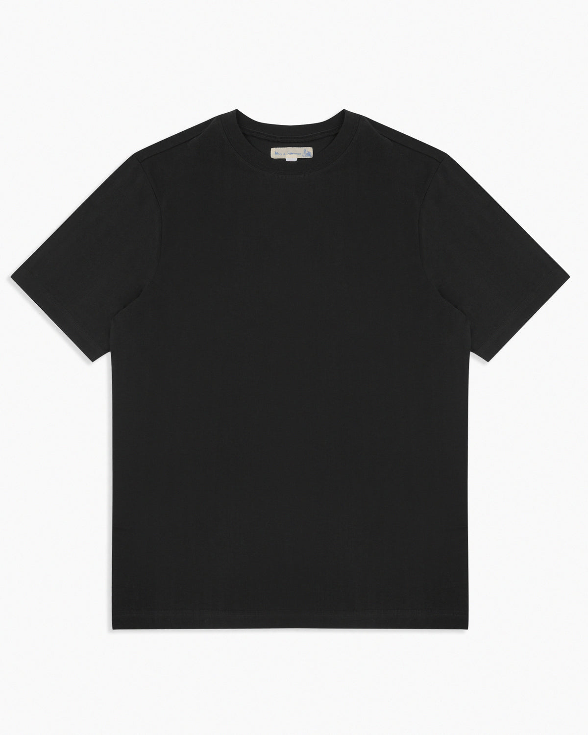 Merz b. Schwanen 4.6oz 1940s Loopwheeled Tee - Deep Black | Merz b. Schwanen T Shirts | JEANSTORE